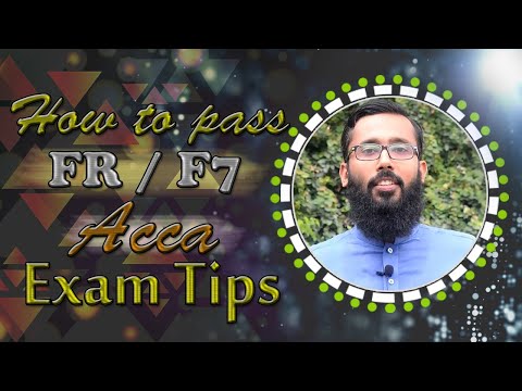 How To Pass FR Exam Acca | Acca F7 Paper | Acca Exam Tips By Amir Shakoor