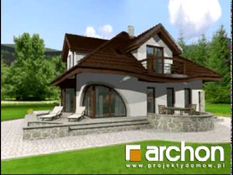 Dom w zefirantach. ARCHON+ Projekty domów, www.archon.pl