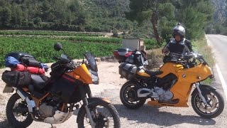 preview picture of video 'Spain trip to Benidorm 2014, Kawasaki kle 500 & BMW f 800'