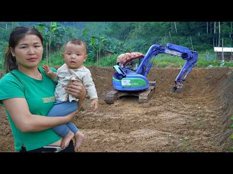 Dig a Large Pond to raise fish - Harvesting Eggplants to sell at the Market