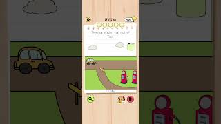 Brain Test 5 Level 60: The car must get across Walkthrough