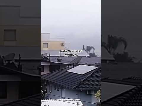 Chuva forte em Anta Gorda-RS (29/08/26) ⛈️☔