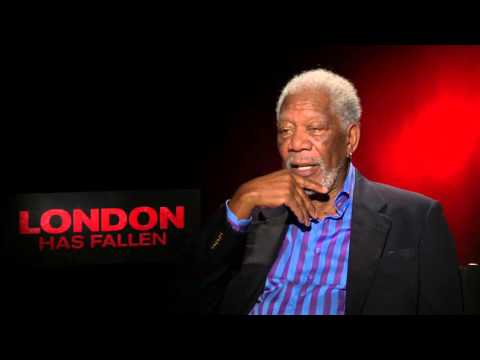 London Has Fallen: Morgan Freeman Official Movie Interview | ScreenSlam