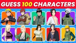 Can You Guess 100 Naruto Characters in JUST 5 Seconds | Naruto Anime Quiz🦊🍥