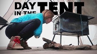 Day in the Tent || Four-Season Winter Tent Camping