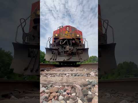 Under a 65mph BNSF train #train #csx #railway #ns #bnsf #railtrack #trains #shorts