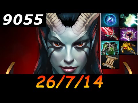 Dota 2 Queen of Pain 9055 MMR 26/7/14 (Kills/Deaths/Assists) Ranked Full Gameplay