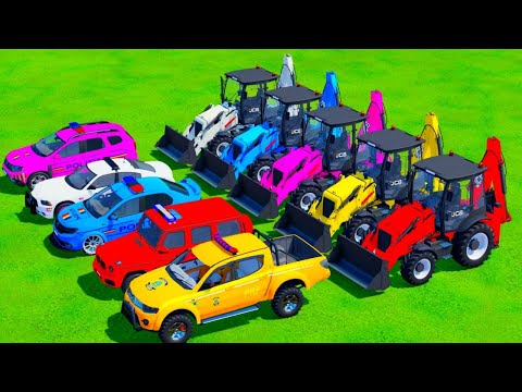 JOHN DEERE vs FENDT vs CLAAS vs VALTRA vs MCCORMICK TRACTORS BATTLE - Farming Simulator 22#27