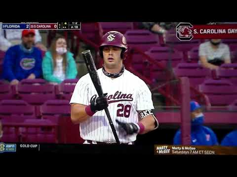 Florida P Tommy Mace, Indians 2nd rd pick, vs South Carolina's Wes Clarke -1st inning,