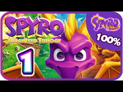 Spyro Reignited Trilogy 🔥 100% 🔥 Spyro 1 Walkthrough Part 1 (PS4, XB1) The Artisans