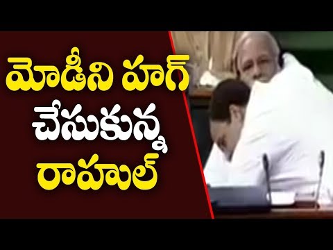 Rahul Gandhi Attacks, Hugs & Handshake For PM Modi In Parliament