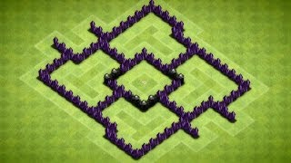 Clash Of Clans - Awesome Town Hall 5 Hybrid Base Speed Build - 2014