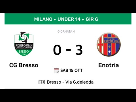 PCG BRESSO - FC ENOTRIA 0 - 3