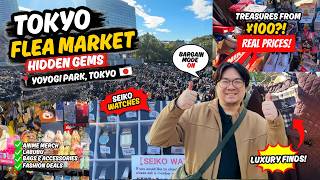 WE WENT THRIFTING IN YOYOGI FLEA MARKET! 🇯🇵 Found INSANE Deals! (Japan Thrift Hunting & Shopping!)