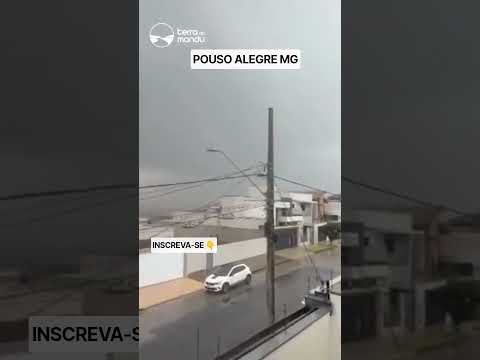 TEMPORAL COM VENTOS FORTES ATINGE POUSO ALEGRE NO SUL DE MINAS GERAIS Choveu onde você mora? Comente