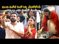Manchu Manoj With His Fiancee Bhuma Mounika Reddy Visits Ganesh Mandapam