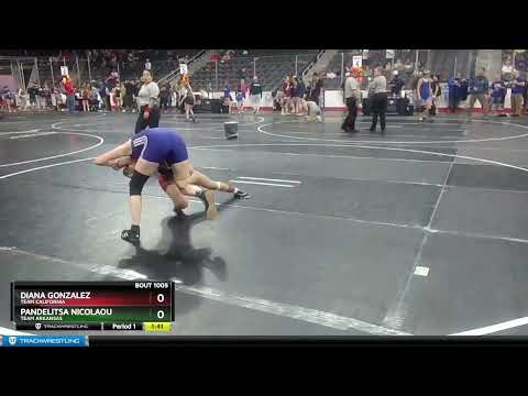 112 Lbs Champ. Round 1 - Pandelitsa Nicolaou, Team Arkansas Vs Diana Gonzalez, Team California D5a