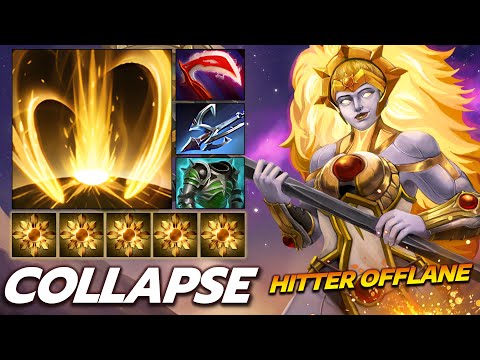 COLLAPSE [Dawnbreaker] Offlane God 23 Mins Fast Game 7.34c (Fullmatch)