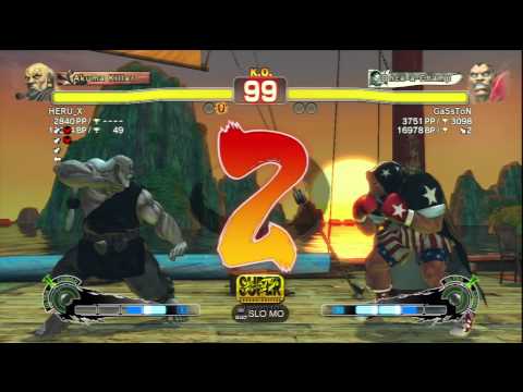 HERU_X [Gouken] Vs GaSsToN [Balrog] SSF4 AE Online Ranked Matches - PSN