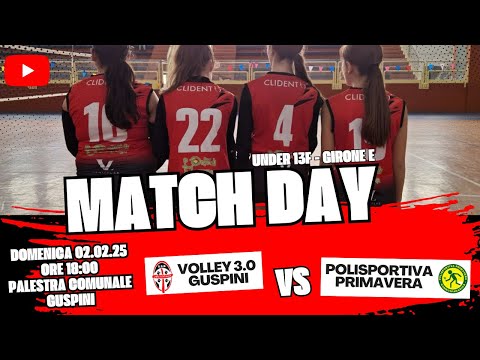 UNDER 13F - GIRONE E - VOLLEY 3.0 GUSPINI vs POLISPORTIVA PRIMAVERA