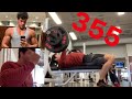 355 Bench PR + 1 litter Milk Challenge! Vlog II