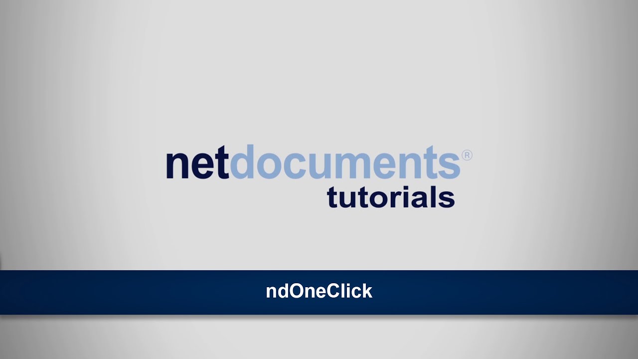ndOneClick | ndTutorials