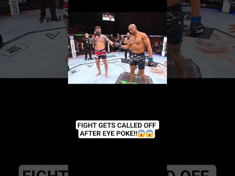 TOM ASPINALL VS CYRIL GANE ENDS IN AN EYE POKE!! 😱😱 #ufc