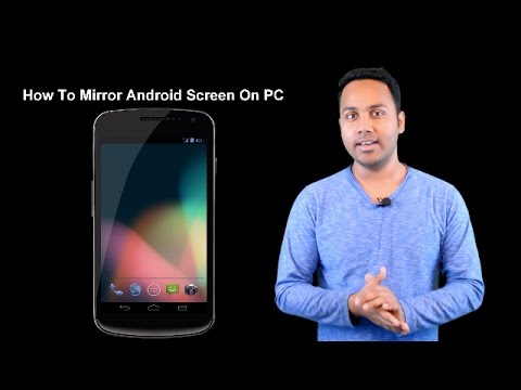 How To Mirror / Project Your Android Mobile Screen On PC [Hindi / Urdu]