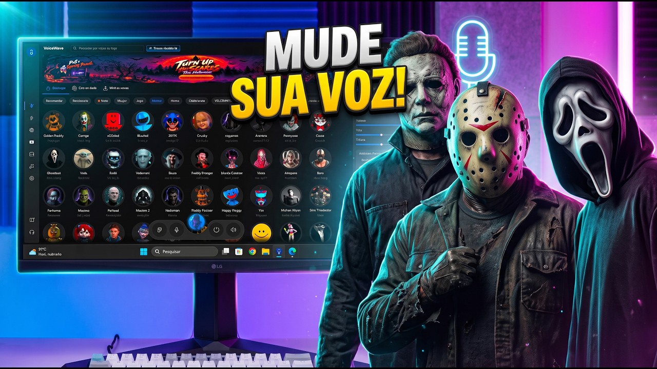 Como MUDAR A VOZ no PC (Melhor Voice Changer 2026) EaseUS VoiceWave!