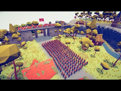 250x HOTDOG ARMY SIEGE ROMAN CASTLE - Totally Accurate Battle Simulator TABS