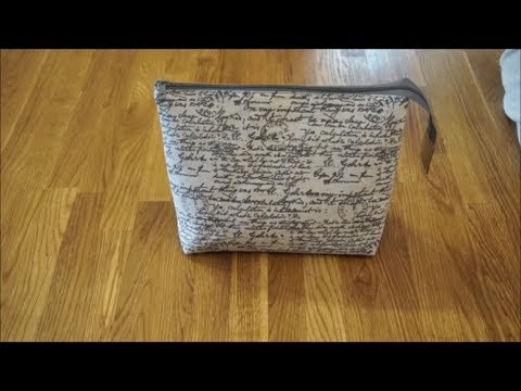 Sew a bag with 1 zipper and 3 inner compartments