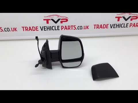Fits Vauxhall Combo 2012- Door Wing Mirror Manual Black Twin Glass Temp. Sensor Right video