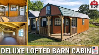 Derksen's Deluxe Lofted Barn Cabin. Backyard Storage or DIY Tiny Home
