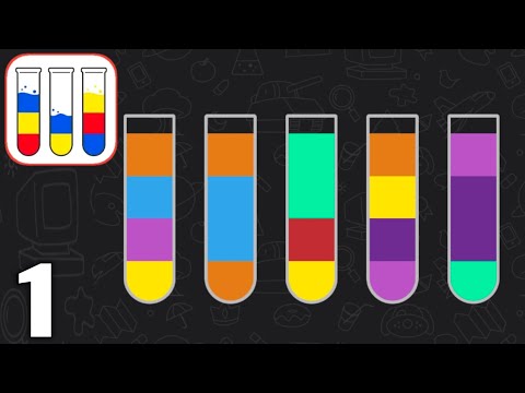 Water Sort, Color Puzzle Games - Gameplay Walkthrough Part 1 All Levels 1-25 (Android & iOS) - YouTube