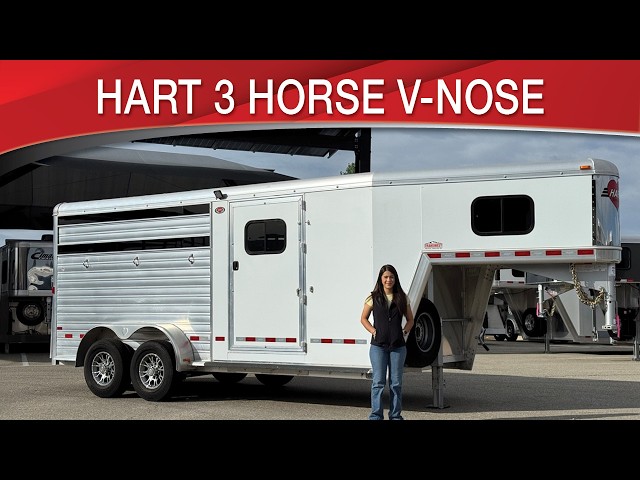 Preview image of Hart 3 Horse Gooseneck V Nose youtube video
