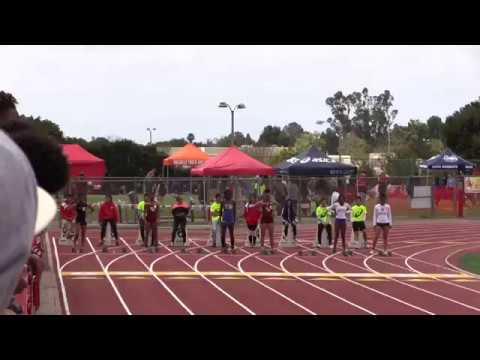 Mt Carmel Invitational - Girls 100m (Heat 1)