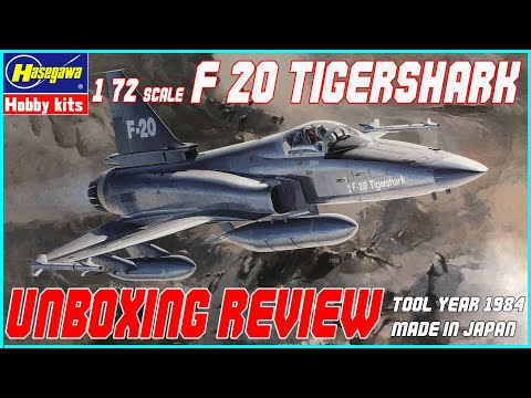 HASEGAWA 1/72 NORTHROP F-20 TIGERSHARK UNBOXING REVIEW