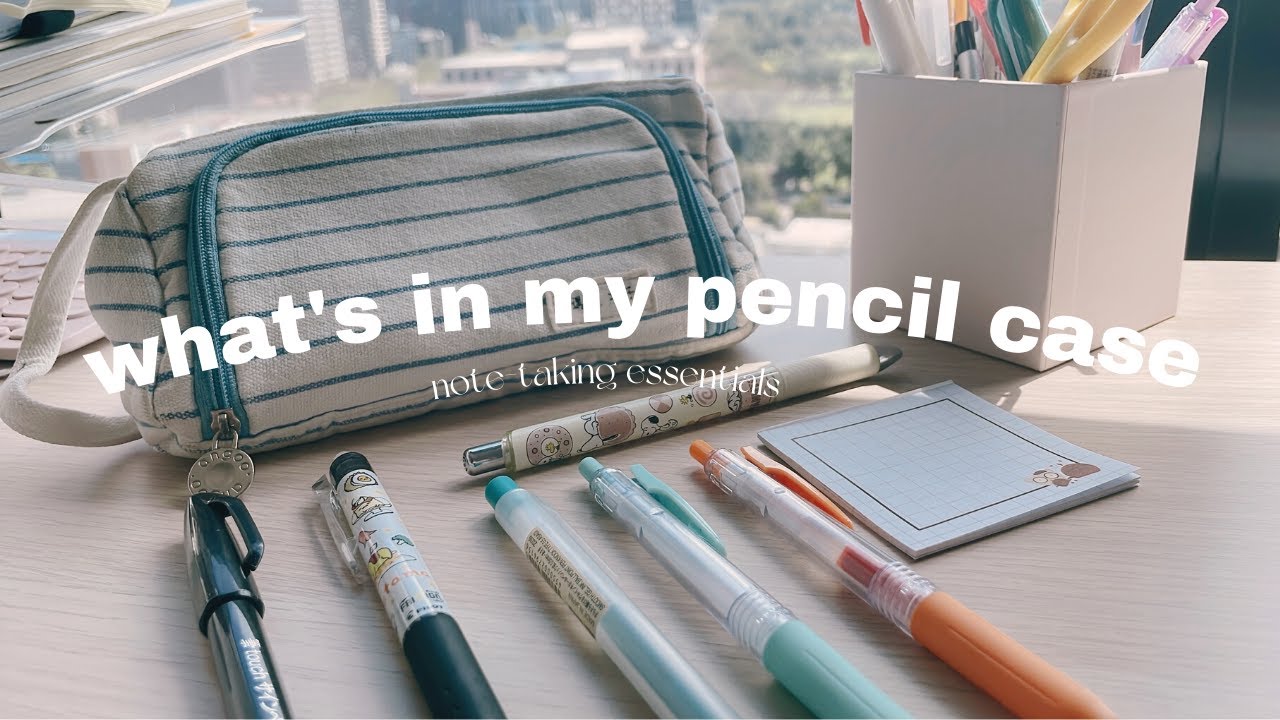 ✏️ What's in my Pencil Case | stationery essentials for aesthetic note-taking