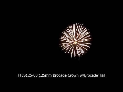 Frontier Fireworks 125mm Brocade Crown w/Brocade Tail