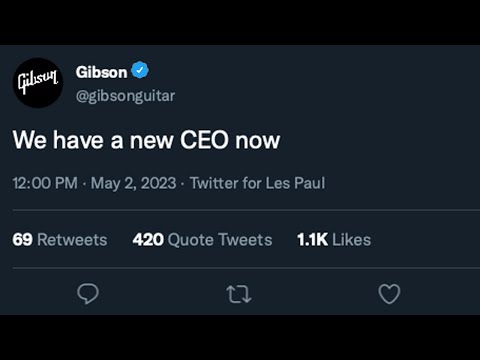 Gibson have a new CEO now