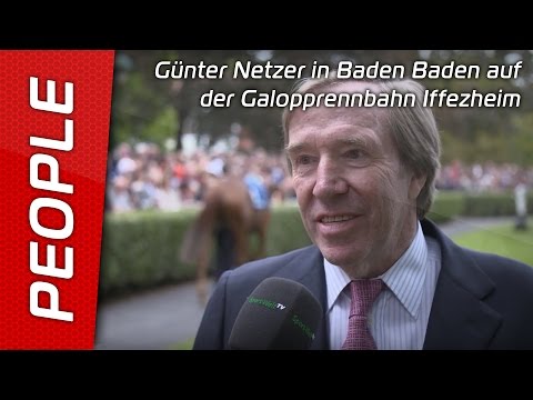 Günter Netzer in Baden Baden auf der Galopprennbahn Iffezheim