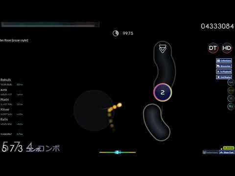osu! | azr8 (offline) | Lily - Scarlet Rose [0108 style] +HDDT 97.43% 8xMiss (856x/1441x)