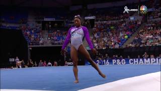 Simone Biles - Floor Exercise - 2016 P&G Gymnastics Championships - Day 1