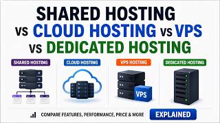 Shared Hosting vs Cloud Hosting vs VPS vs Dedicated Hosting Explained