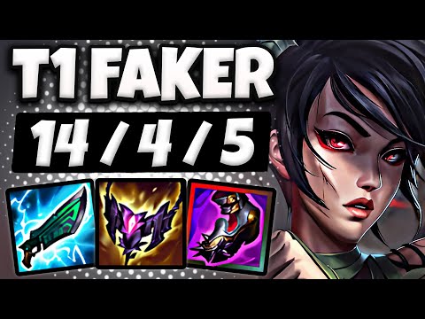 T1 Faker Akali vs Katarina [ MID ] Patch 26.1 Ranked Korea