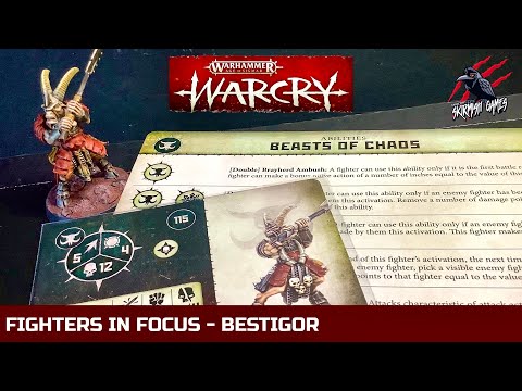 WARCRY BEASTS OF CHAOS BESTIGOR - FIGHTERS IN FOCUS #11 - Warhammer Warcry Warband