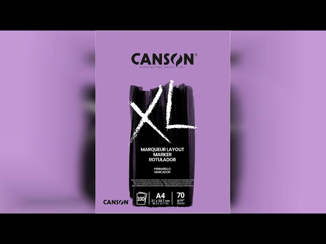 Vídeo relacionado con Canson Bloc Encolado, A4, 100 Hojas, Canson XL Marker Barrera 70 g, Blanco, A4
