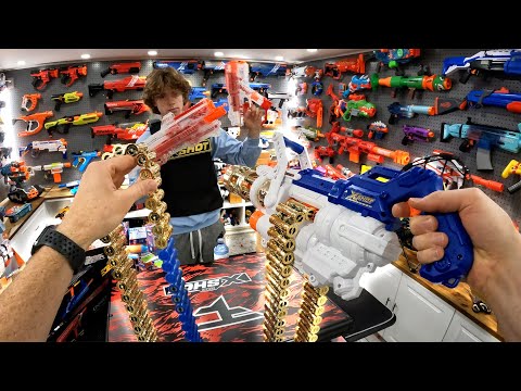 EPIC X-SHOT GUNS! Gatling Gun + Faze Clan!