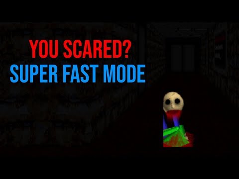 YOU SCARED? | Baldi's Basics The Old Laboratory Of Failure Exp (SUPER FAST MODE) [Mod]