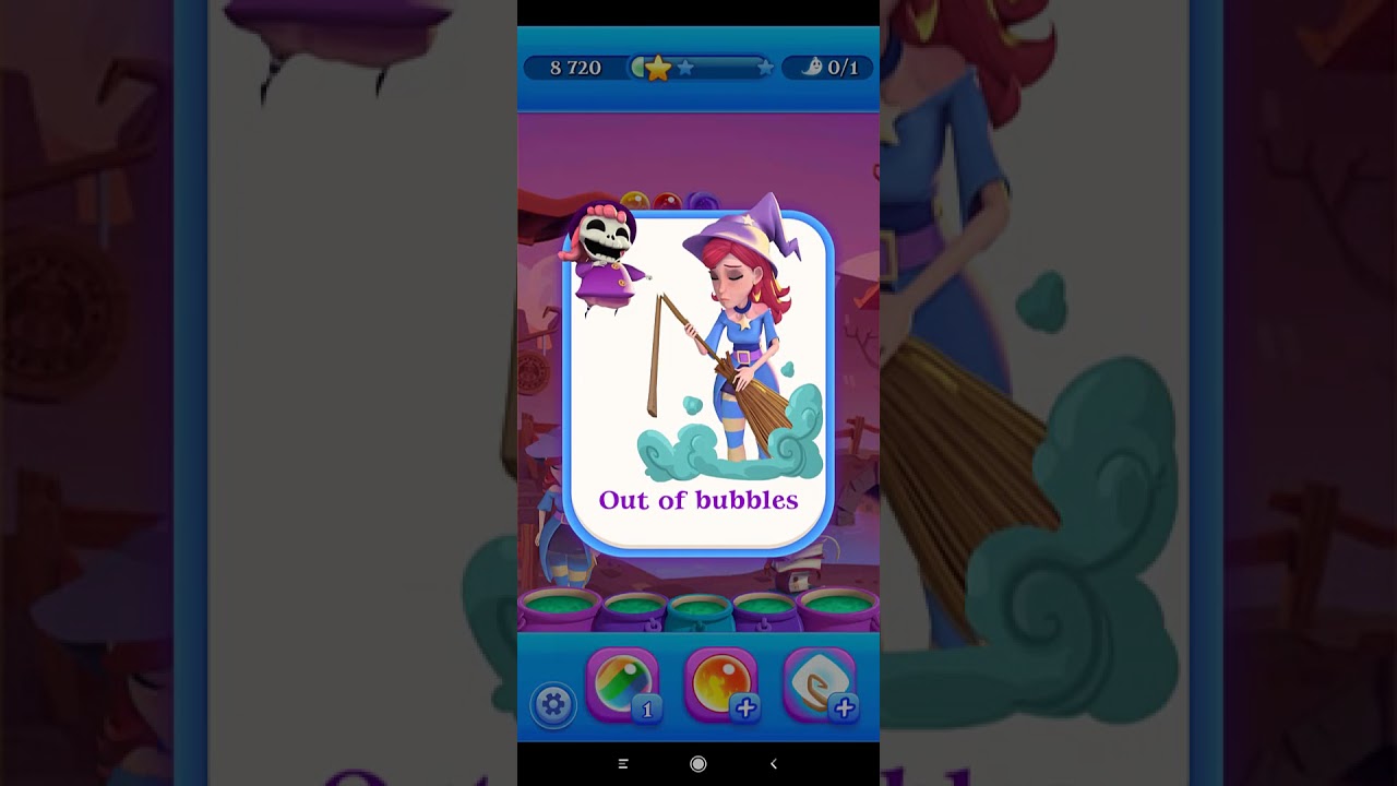 Bubble Witch Saga 2 walkthrough level 51 all levels complete android iOS - ...